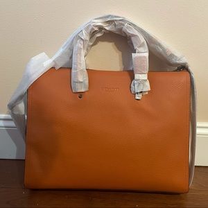 Burnt orange Coach Laptop/Briefcase